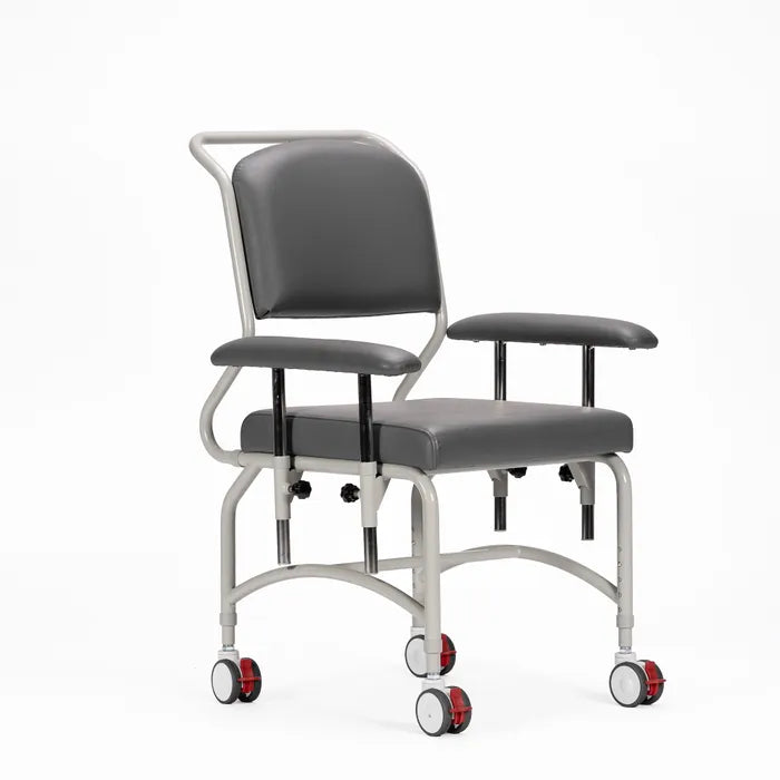 Kingston Mobile Chair with Drop side Arms - Greystone