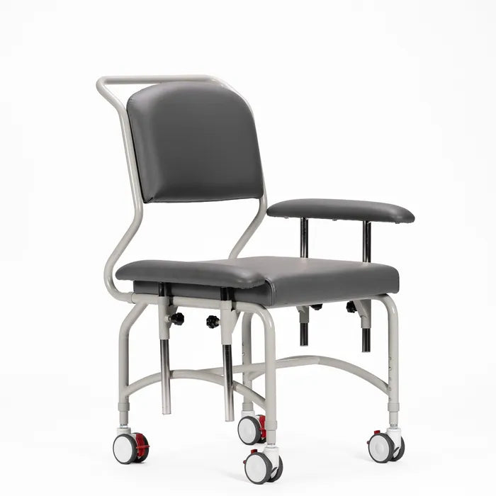 Kingston Mobile Chair with Drop side Arms - Greystone
