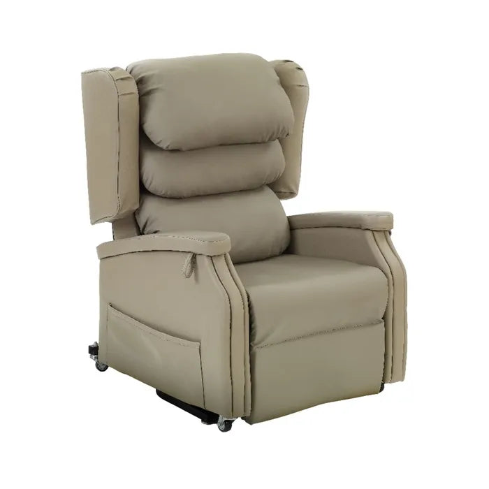 Configura Comfort Beige Vinyl Lift and Recline Chair