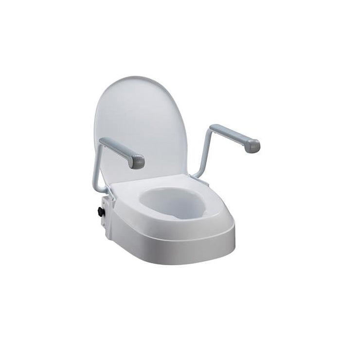 Raised Toilet Seat with Swing back arms